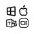 主要なプラットフォーム対応 icon